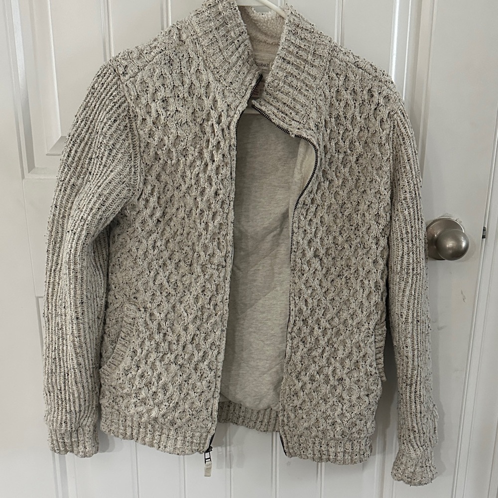 Men’s honey comb sweater carbon 2 cobalt